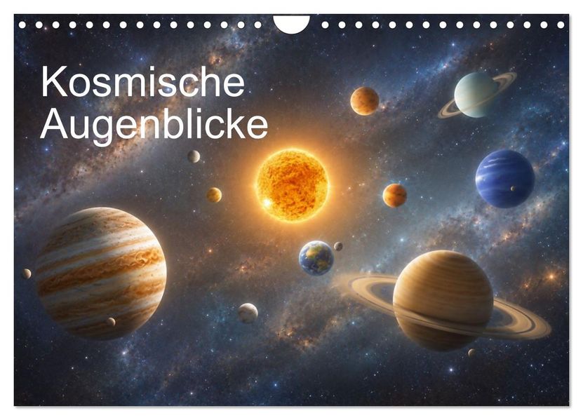 Kosmische Augenblicke (Wandkalender 2027 DIN A4 quer) CALVENDO Monatskalender