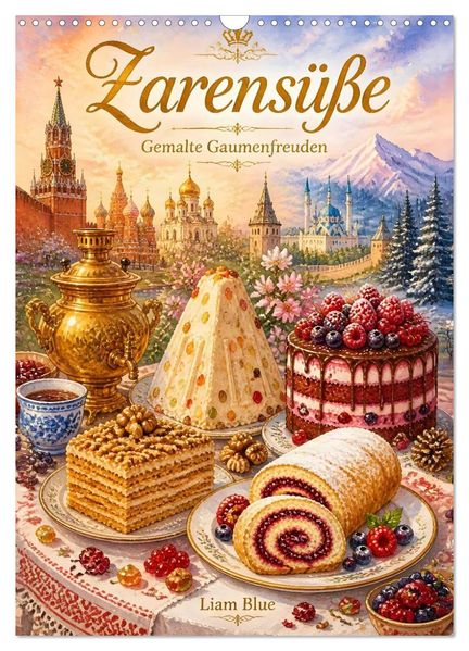 Zarensüße - Gemalte Gaumenfreuden (Wandkalender 2027 DIN A3 hoch) CALVENDO Monatskalender