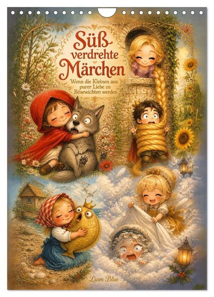 Süß verdrehte Märchen (Wandkalender 2027 DIN A4 hoch) CALVENDO Monatskalender