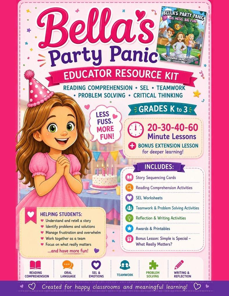 Bella's Party Panic Educator Resource Kit