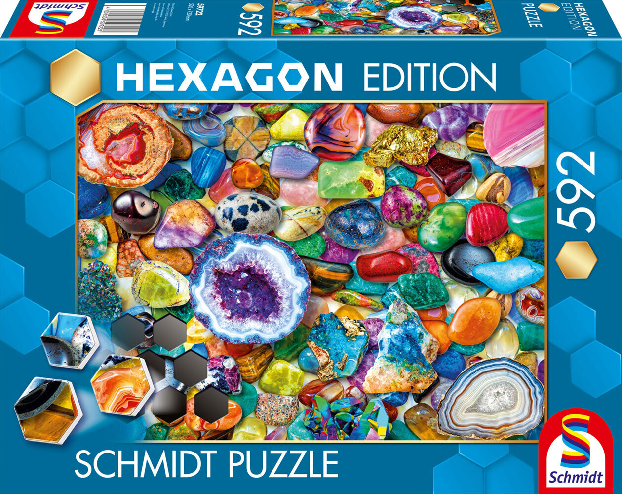 Hexagon Puzzle Edelstein-Potpourri 592 Teile