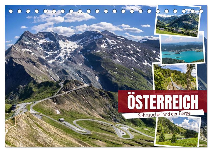 Österreich - Sehnsuchtsland der Berge (Tischkalender 2027 DIN A5 quer) CALVENDO Monatskalender
