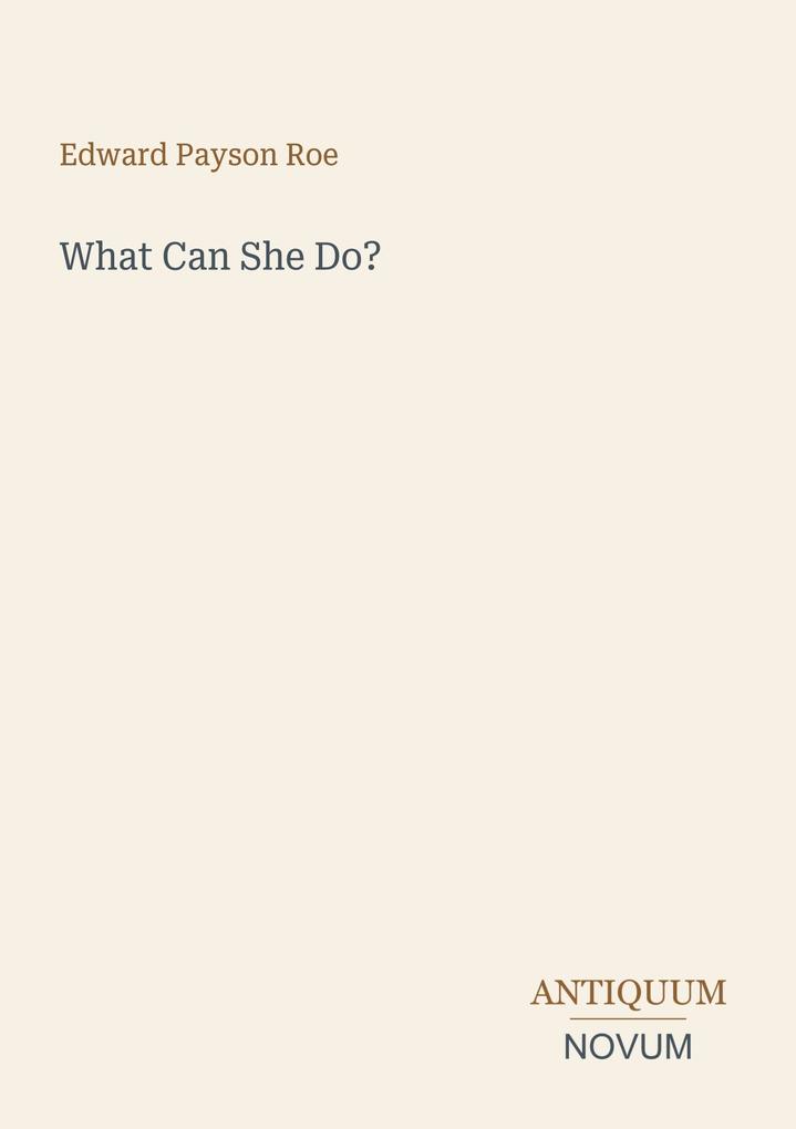 What Can She Do?