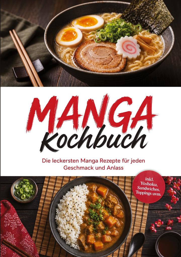 Manga Kochbuch: Die leckersten Manga Rezepte für jeden Geschmack und Anlass - inkl. Yshoku Sandwiches Toppings uvm.