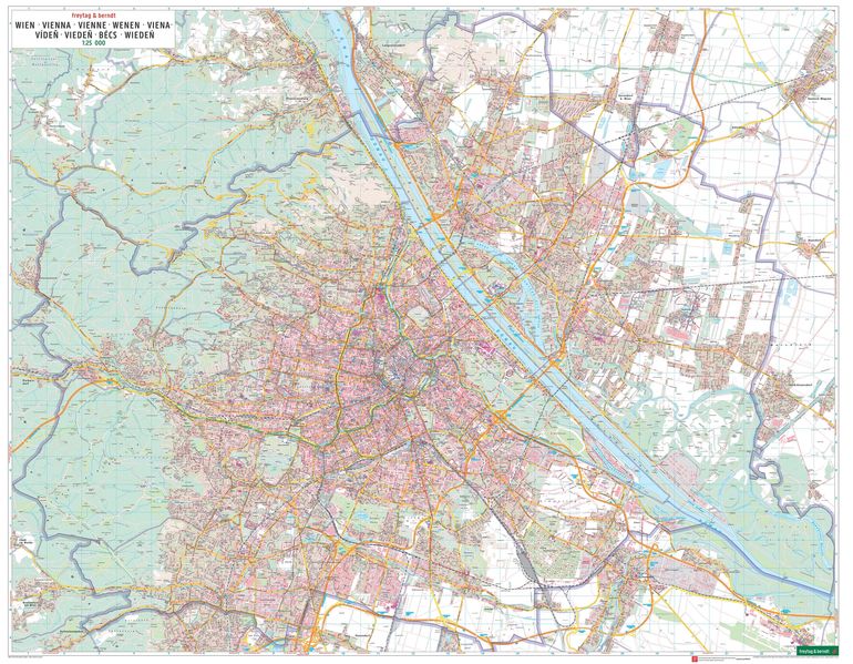 freytag & berndt Poster Wien Gesamtplan 1:25.000