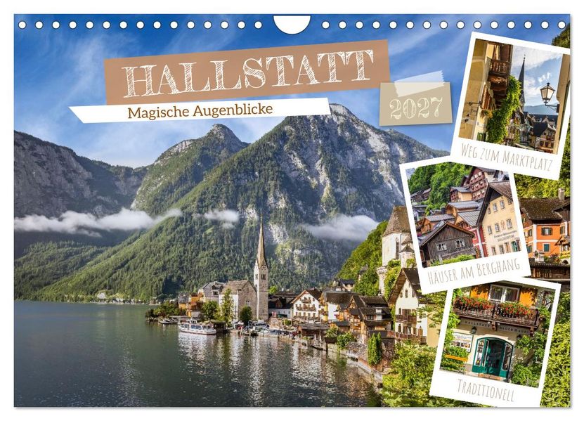 Hallstatt - Magische Augenblicke (Wandkalender 2027 DIN A4 quer) CALVENDO Monatskalender