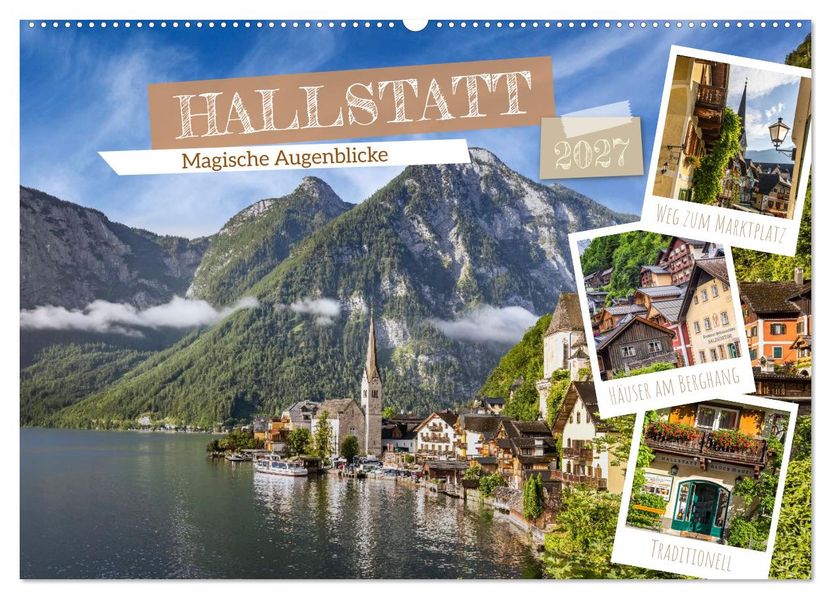 Hallstatt - Magische Augenblicke (Wandkalender 2027 DIN A2 quer) CALVENDO Monatskalender