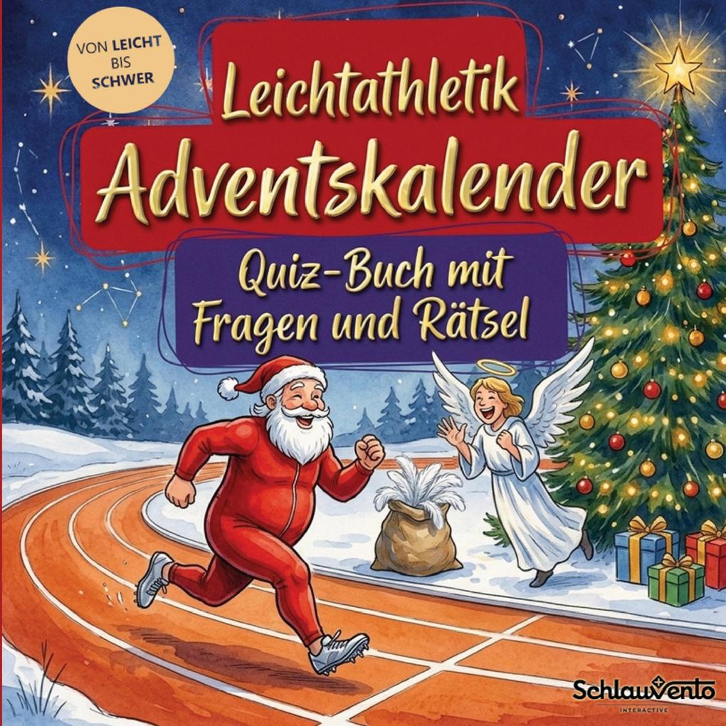 Leichtathletik-Adventskalender: Quiz-Buch mit Fragen und Rätsel