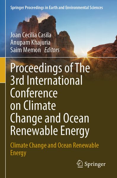 Proceedings of The 3rd International Conference on Climate Change and Ocean Renewable Energy
