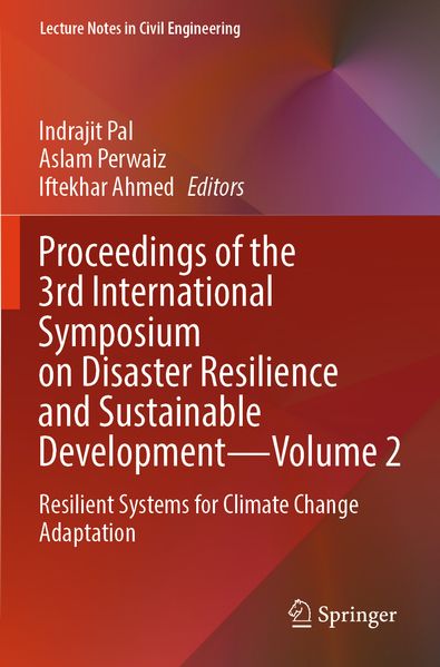 Proceedings of the 3rd International Symposium on Disaster Resilience and Sustainable Development-Volume 2