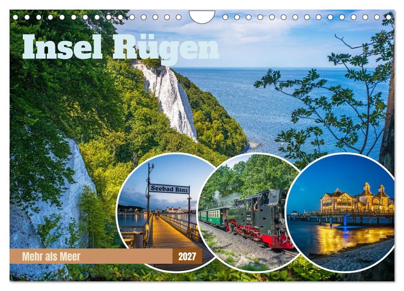 Insel Rügen - Mehr als Meer (Wandkalender 2027 DIN A4 quer) CALVENDO Monatskalender