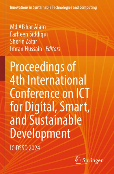 Proceedings of 4th International Conference on ICT for Digital Smart and Sustainable Development