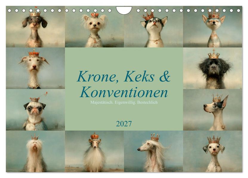 Krone Keks und Konventionen (Wandkalender 2027 DIN A4 quer) CALVENDO Monatskalender