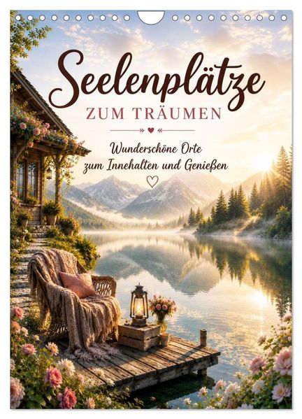 Seelenplätze ZUM TRÄUMEN (Wandkalender 2027 DIN A4 hoch) CALVENDO Monatskalender