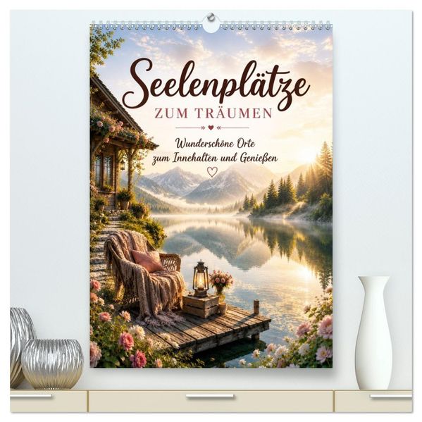 Seelenplätze ZUM TRÄUMEN (hochwertiger Premium Wandkalender 2027 DIN A2 hoch) Kunstdruck in Hochglanz