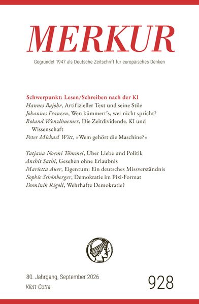 MERKUR 9/2026 Jg.80