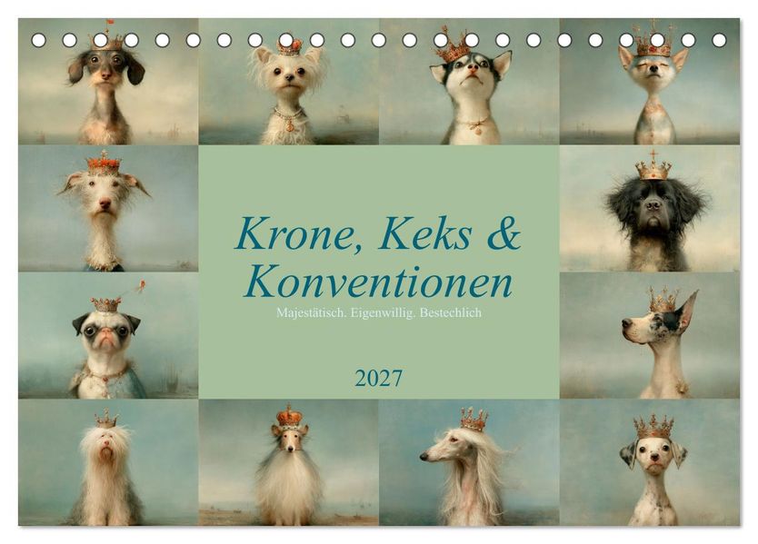 Krone Keks und Konventionen (Tischkalender 2027 DIN A5 quer) CALVENDO Monatskalender