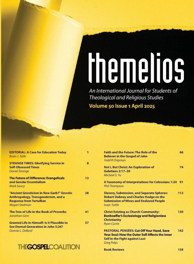 Themelios Volume 50 Issue 1