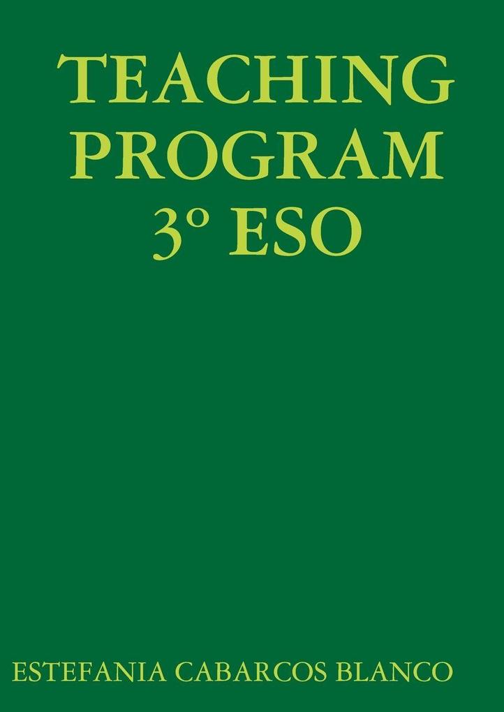 TEACHING PROGRAM 3º CSE