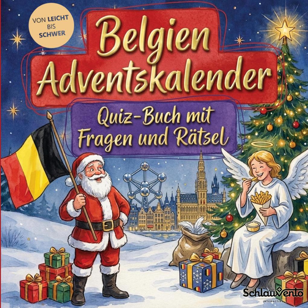 Belgien-Adventskalender: Quiz-Buch mit Fragen und Rätsel