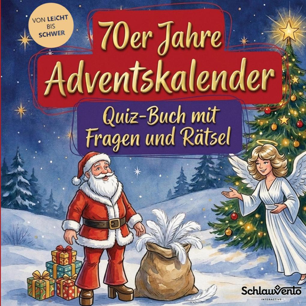 70er Jahre-Adventskalender: Quiz-Buch mit Fragen und Rätsel