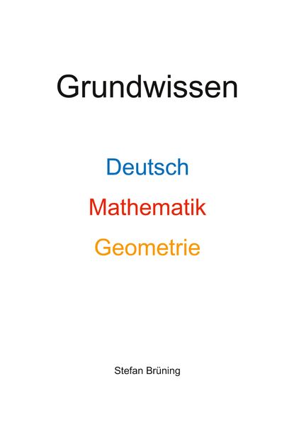 Grundwissen Deutsch Mathematik Geometrie
