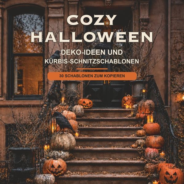 COZY HALLOWEEN - Deko Ideen und Kürbis-Schnitzschablonen