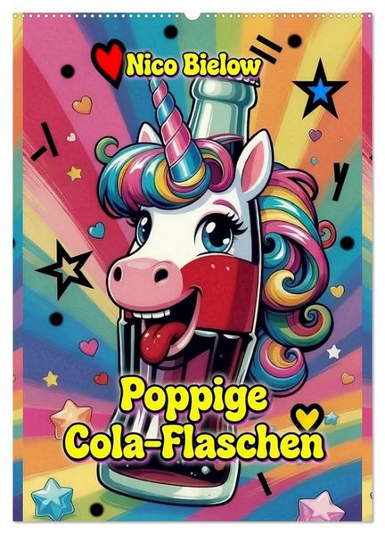 Poppige Cola-Flaschen (Wandkalender 2027 DIN A2 hoch) CALVENDO Monatskalender
