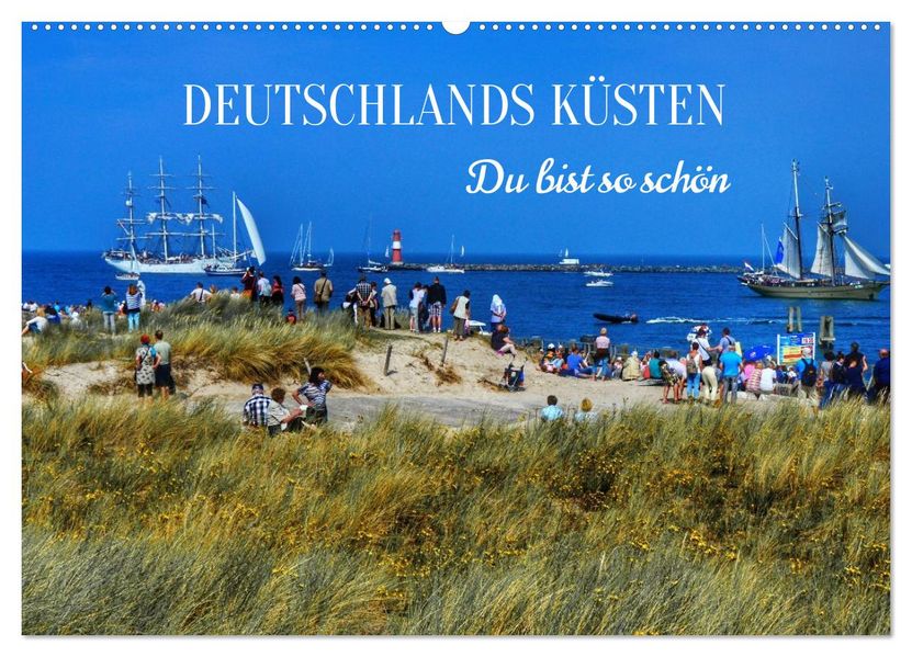 Deutschlands Küsten. Du bist so schön (Wandkalender 2027 DIN A2 quer) CALVENDO Monatskalender