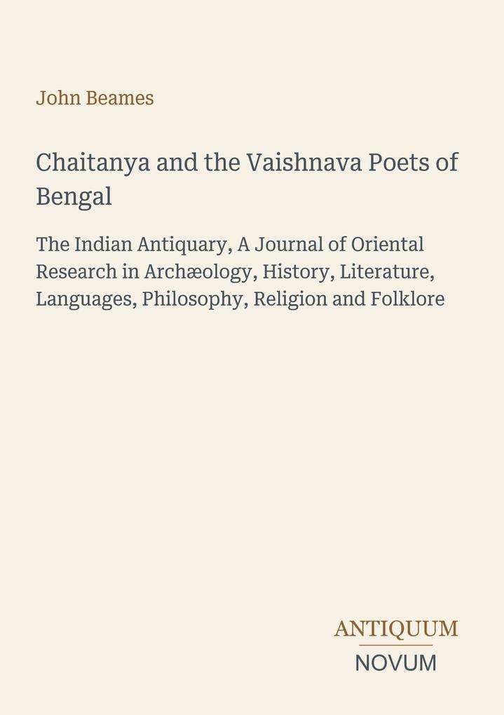 Chaitanya and the Vaishnava Poets of Bengal