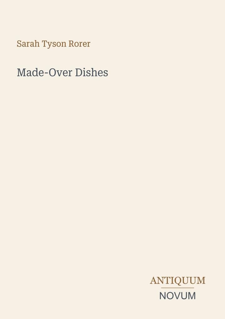 Made-Over Dishes