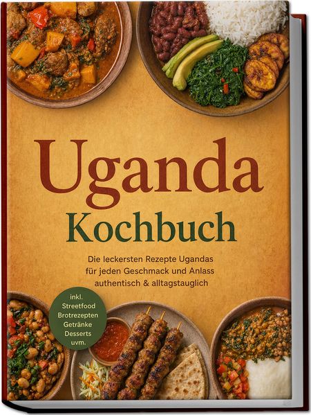 Uganda Kochbuch: Die leckersten Rezepte Ugandas für jeden Geschmack und Anlass - authentisch & alltagstauglich - inkl. Streetfood Brotrezepten Getränke Desserts uvm.