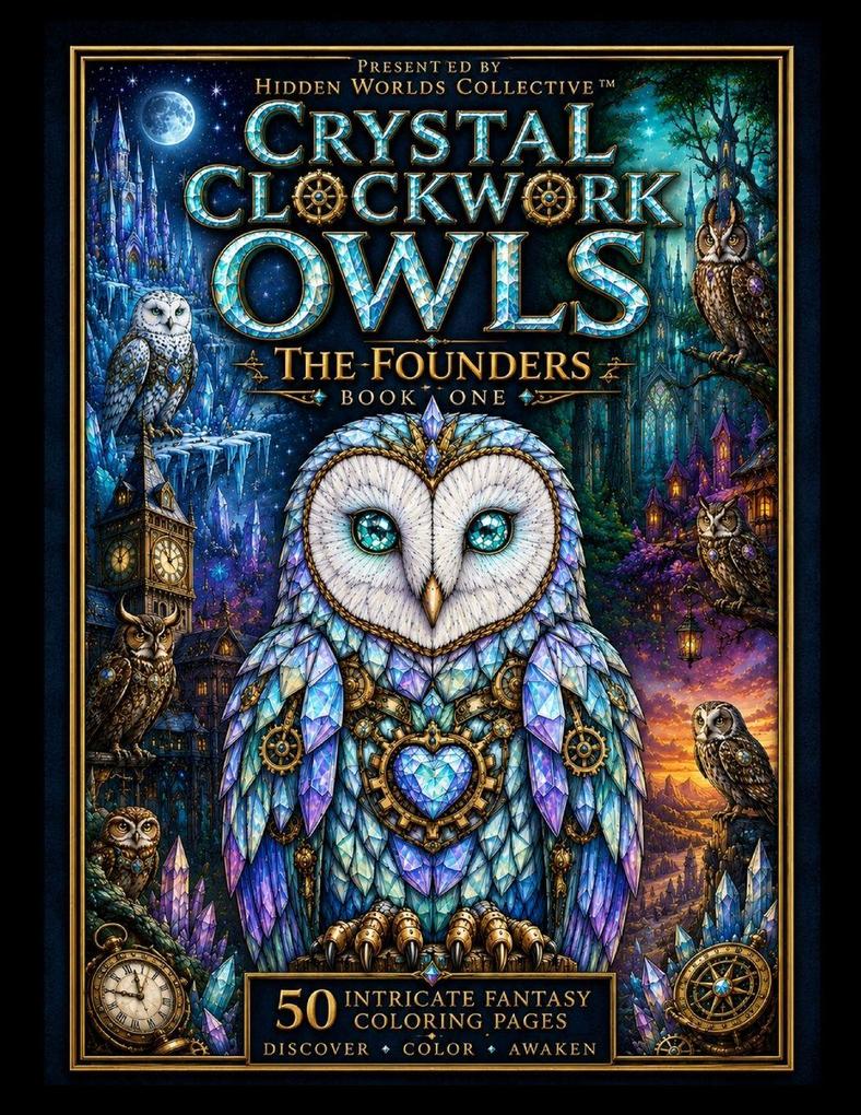 Crystal Clockwork Owls