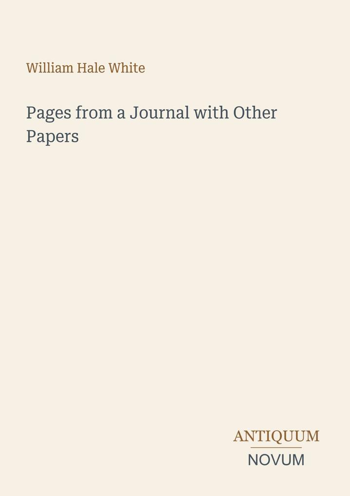 Pages from a Journal with Other Papers