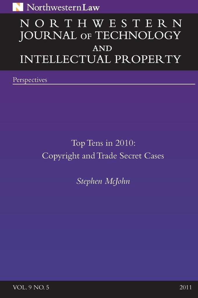 Northwestern Journal of Technology & Intellectual Property v9.5