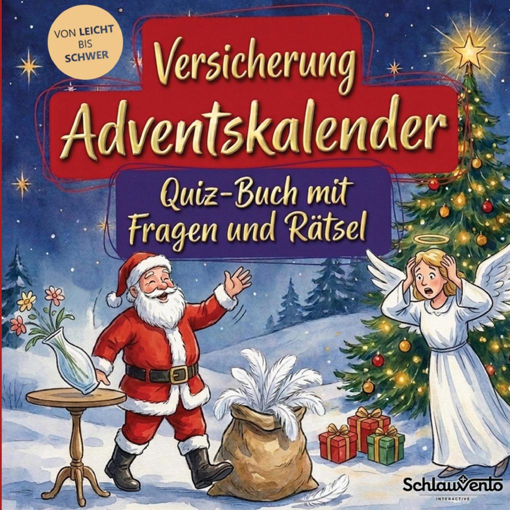 Versicherung-Adventskalender: Quiz-Buch mit Fragen und Rätsel
