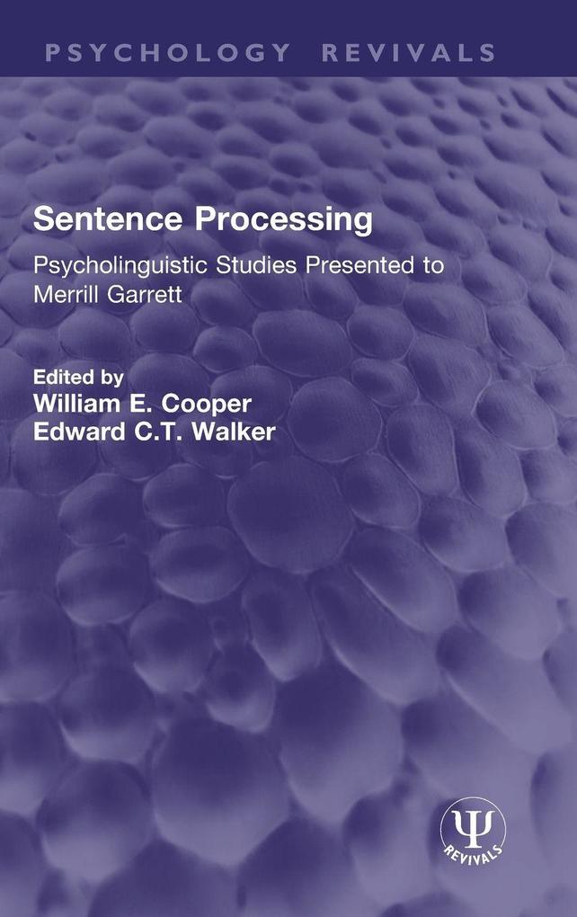 Sentence Processing