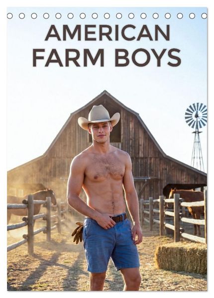 American Farm Boys (Tischkalender 2027 DIN A5 hoch) CALVENDO Monatskalender