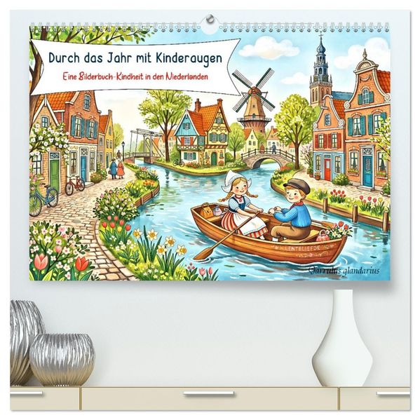 Durch das Jahr mit Kinderaugen (hochwertiger Premium Wandkalender 2027 DIN A2 quer) Kunstdruck in Hochglanz