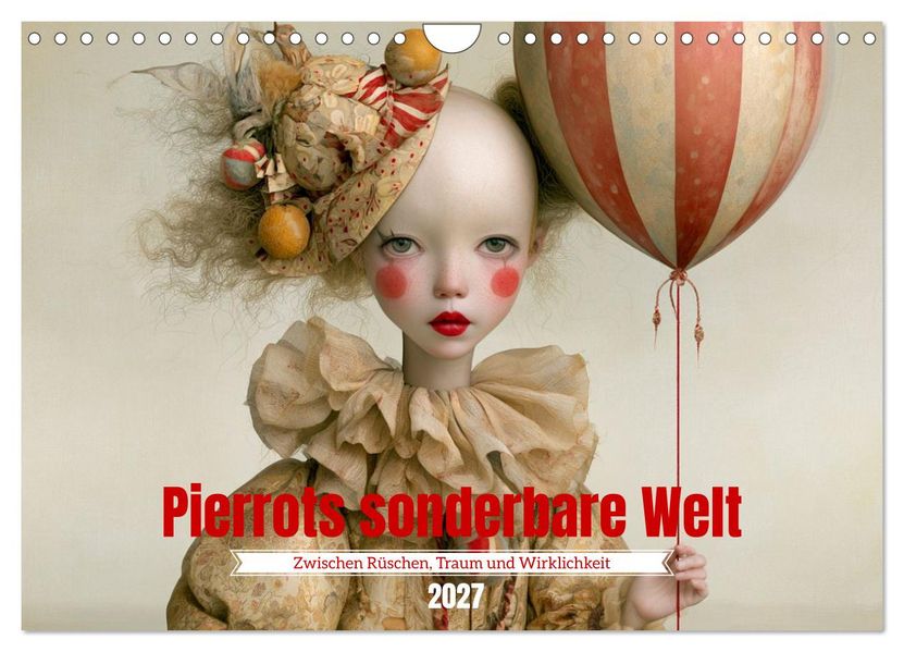 Pierrots sonderbare Welt (Wandkalender 2027 DIN A4 quer) CALVENDO Monatskalender