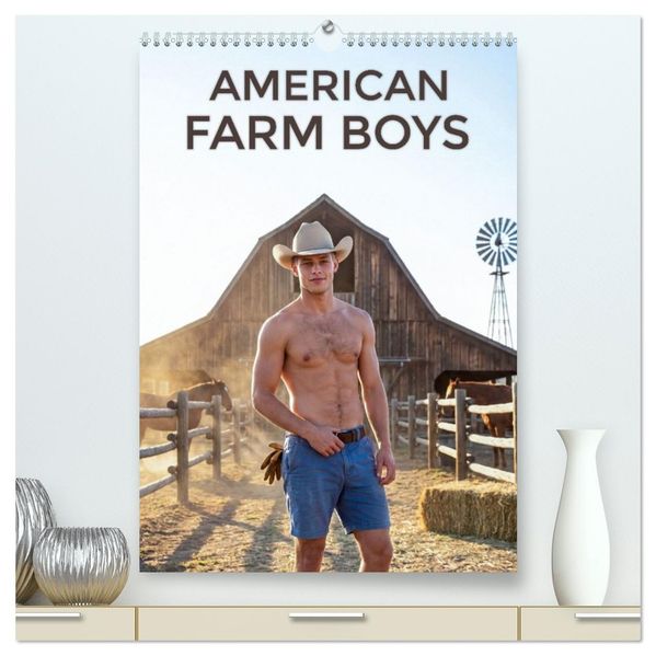 American Farm Boys (hochwertiger Premium Wandkalender 2027 DIN A2 hoch) Kunstdruck in Hochglanz
