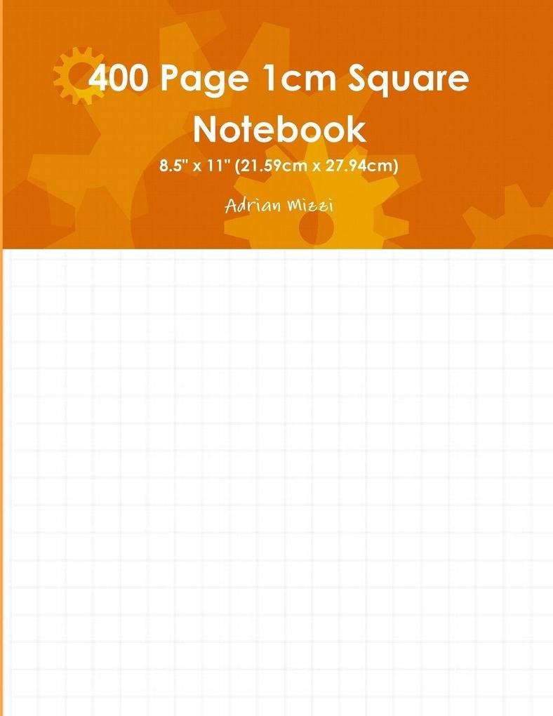 400 Page 1cm Square Notebook