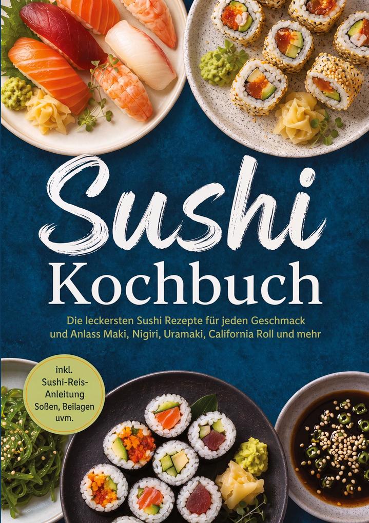 Sushi Kochbuch: Die leckersten Sushi Rezepte für jeden Geschmack und Anlass - Maki Nigiri Uramaki California Roll und mehr - inkl. Sushi-Reis-Anleitung Soßen Beilagen uvm.