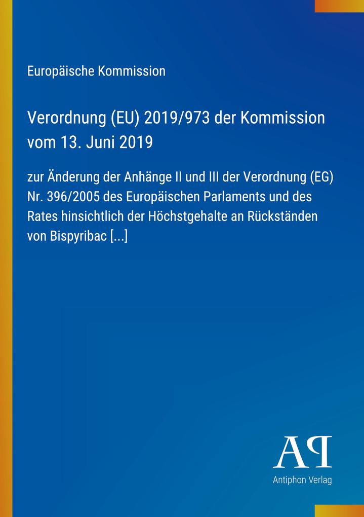 Verordnung (EU) 2019/973 der Kommission vom 13. Juni 2019
