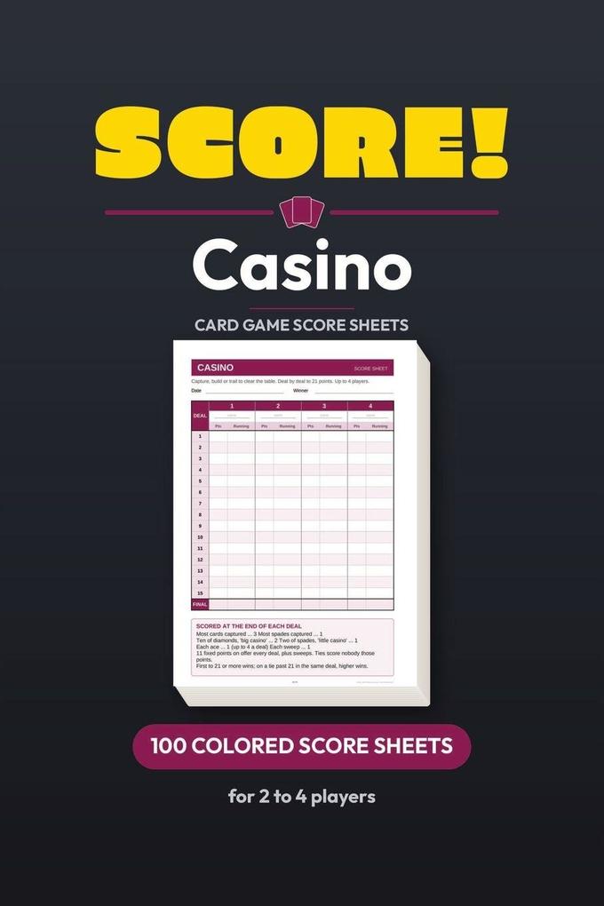 Score! Casino Score Sheets