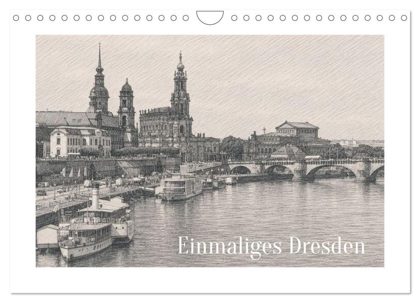 Einmaliges Dresden (Wandkalender 2027 DIN A4 quer) CALVENDO Monatskalender