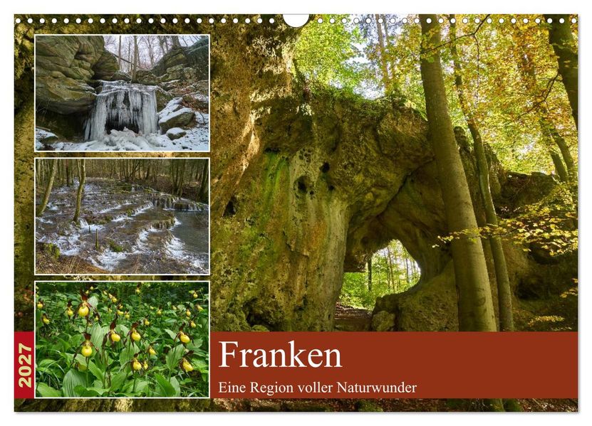 Franken - eine Region voller Naturwunder (Wandkalender 2027 DIN A3 quer) CALVENDO Monatskalender