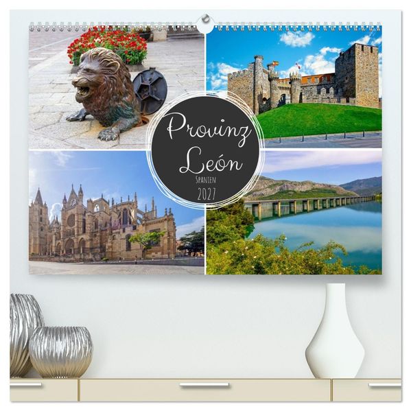 Provinz León (hochwertiger Premium Wandkalender 2027 DIN A2 quer) Kunstdruck in Hochglanz