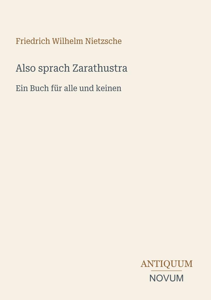 Also sprach Zarathustra