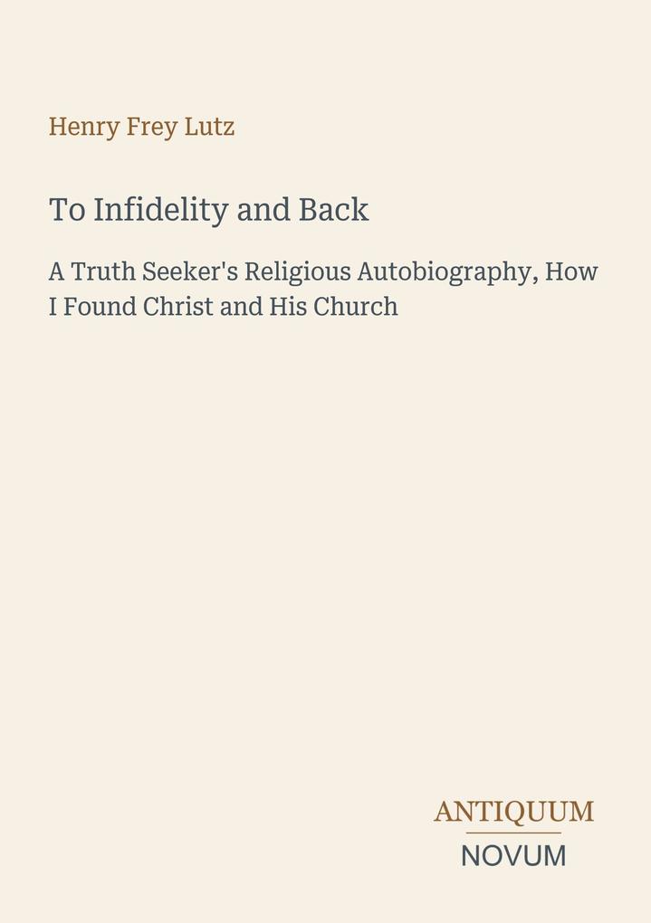 To Infidelity and Back